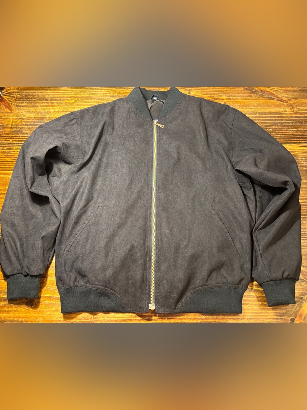 Vintage Fall Faux Suede Water-Resistant Jacket Boxy Fit Winner Mate Size M
